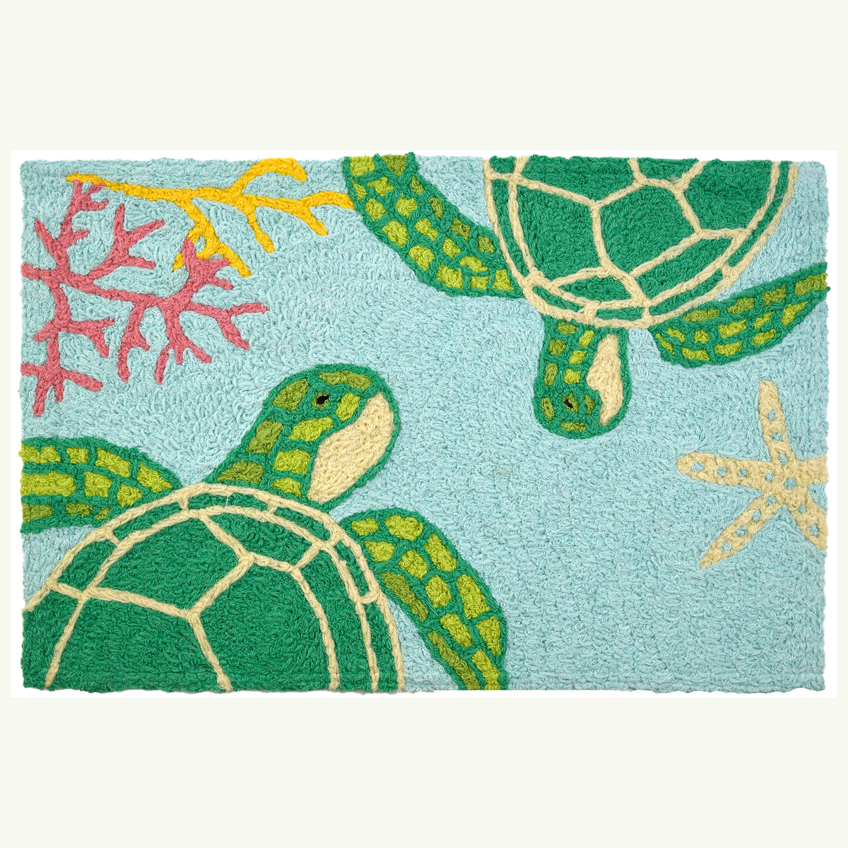 A-B-Sea Turtles Children's Rug –