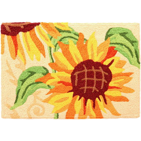 Jellybean State Fair Sunflowers 20"x30" Washable Accent Rug