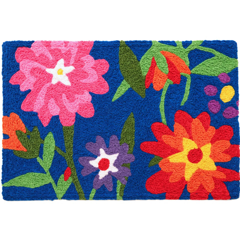 Jellybean Backyard Garden 20"x30" Washable Accent Rug