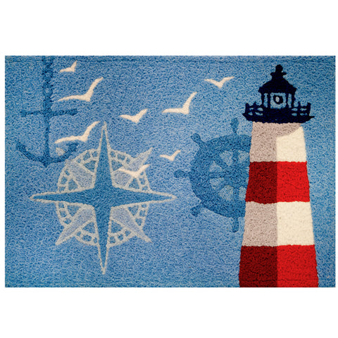 Ocean Outpost 20" X 30" Jellybean Rug