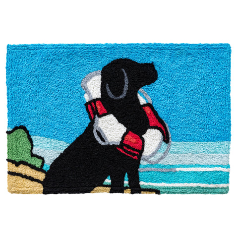 Life Saving Lab  20" X 30" Jellybean Rug