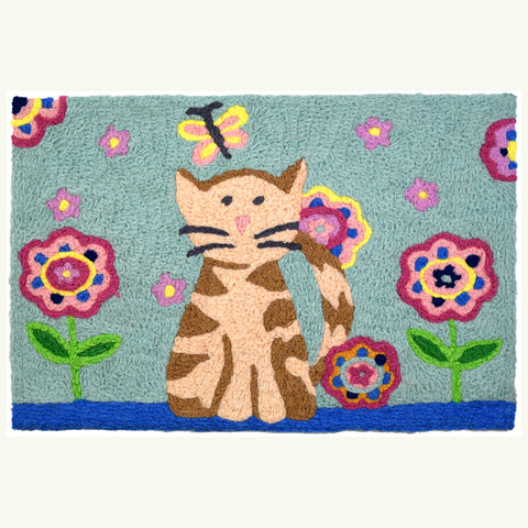 Tabby & Butterfly 20" X 30" Jellybean Rug