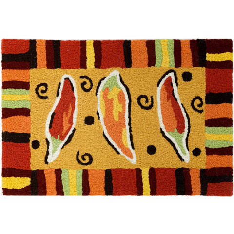 Jellybean Fiesta Chilis 20"x30" Washable Accent Rug