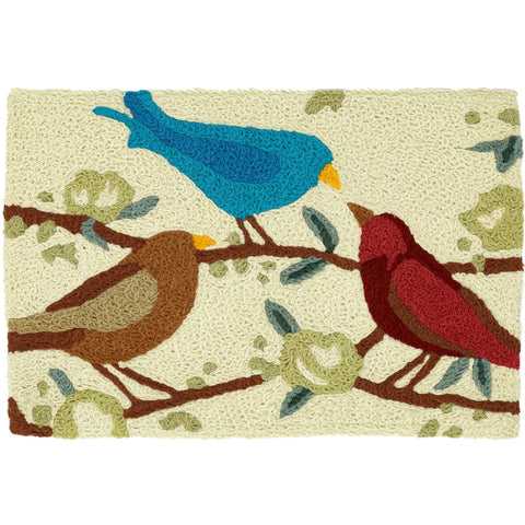 Jellybean Birdsong 20"x30" Washable Accent Rug