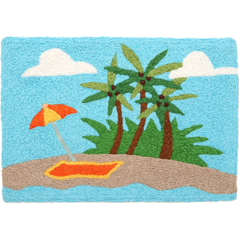 Jellybean Lost Island 20"x30" Washable Accent Rug