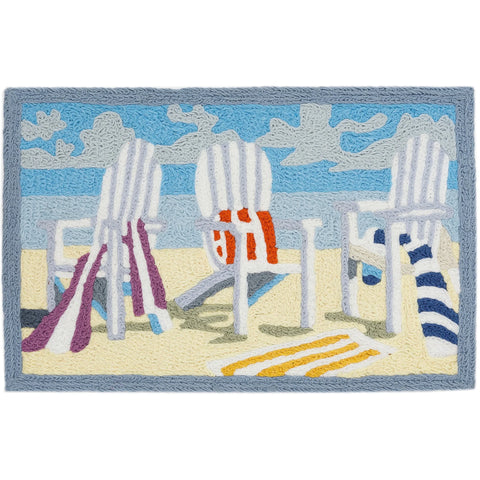 Jellybean Adirondack Chair  20"x30" Washable Accent Rug