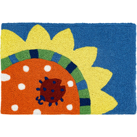 Jellybean Flower Lady  20"x30" Washable Accent Rug